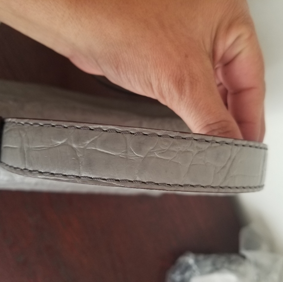 Kate Spade Doris  gray croc crossbody  bag - Picture 11 of 11